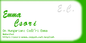 emma csori business card